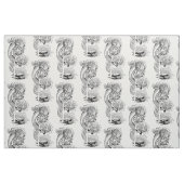 Japanischer Drache mit Schwertgewebe Katana Stoff (Fat Quarter (45,7 x 55,9 cm))