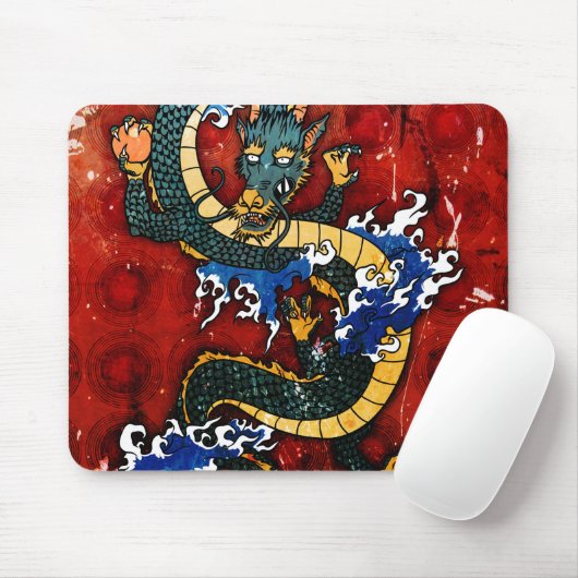 Japanischer Drache Mousepad (Mit Mouse)