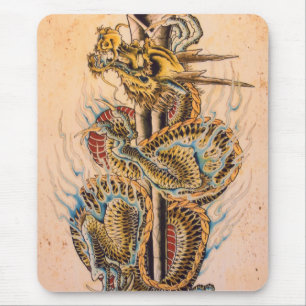 Japanischer Drache Mousepad