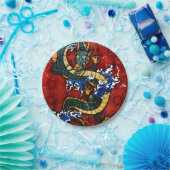 Japanischer Drache Pappteller (Party)