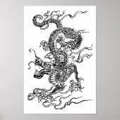 Japanischer Drache Poster (Vorne)