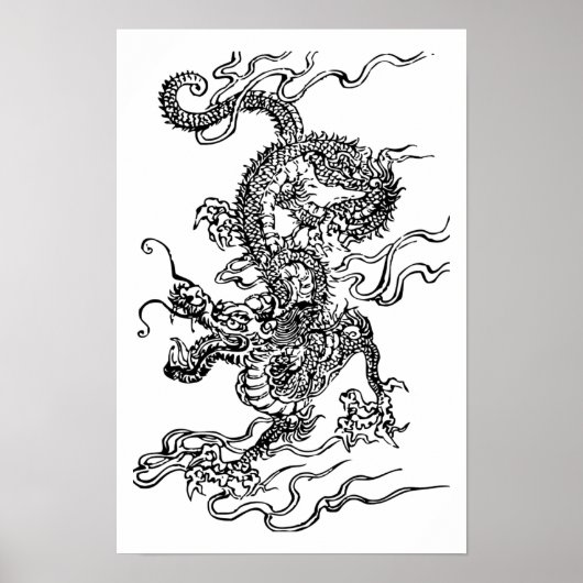 Japanischer Drache Poster (Vorne)