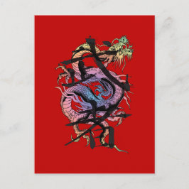 Japanischer Drache Postkarte