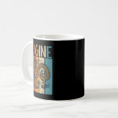 Japanischer Drache Sakura Moon Cherry Blossom Men Kaffeetasse (Vorderseite Links)