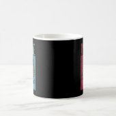 Japanischer Drache Sakura Moon Cherry Blossom Men Kaffeetasse (Mittel)