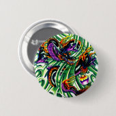Japanischer Drache Tattoo Button (Vorne & Hinten)
