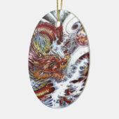 Japanischer Drache Tattoo Design Keramikornament (Links)
