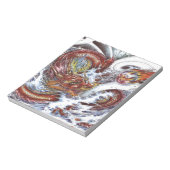 Japanischer Drache Tattoo Design Notizblock (Rotiert)