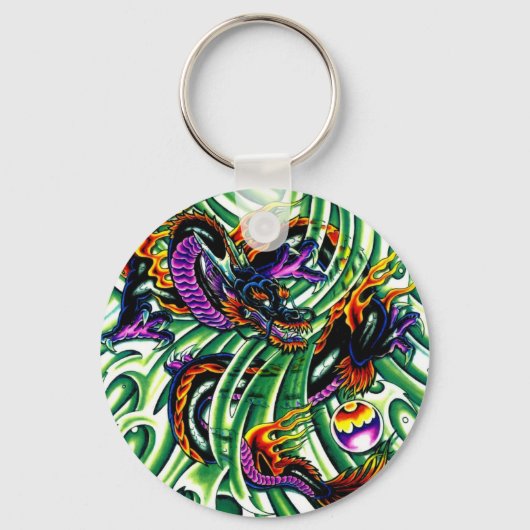 Japanischer Drache Tattoo Schlüsselanhänger (Vorderseite)