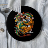 Japanischer Drache Tiger Battle Button (Beispiel)