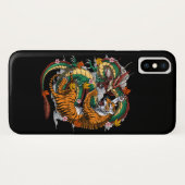 Japanischer Drache Tiger Battle Case-Mate iPhone Hülle (Rückseite (Horizontal))
