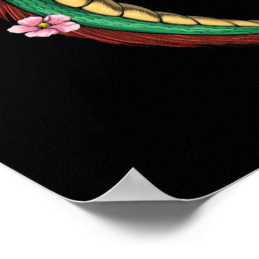 Japanischer Drache Tiger Battle Poster (Ecke)