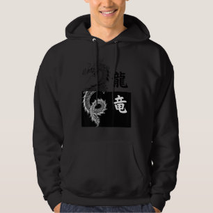 Japanischer Drache Tokio Asiatische Ästhetik Schwa Hoodie
