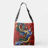 Japanischer Drache Tragetaschen Mit Langen Trägern (Rückseite)