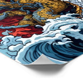 Japanischer Drachen Poster (Ecke)