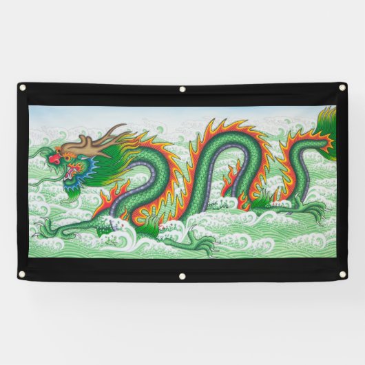 JAPANISCHER DRAGON IN OZEANBANNER MIT WACHSTUM BANNER (Horizontal)