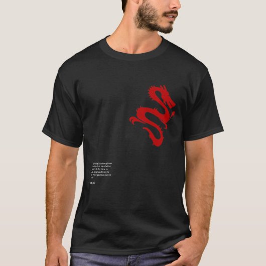 japanischer Dragon-T - Shirt für Skateboarder mit (Vorderseite)
