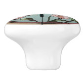 Japanischer Dragonfly Deko aus Glas Keramikknauf (Seitenansicht)