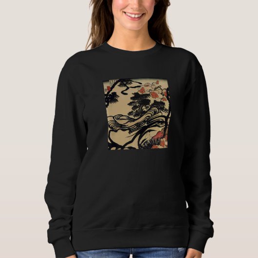 Japanischer Druck 2 Sweatshirt (Vorderseite)