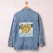 JAPANISCHER DRUCK MIT TIGER JEAN JACKET FÜR FRAUEN JEANSJACKE (Hangar)