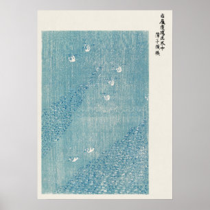 Japanischer Druck von Taguchi Tomoki (1860-1869) Poster