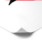 Japanischer Enso Circle with Death Kanji (死) Poster (Ecke)