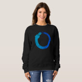 Japanischer Enso Paint Circle Sweatshirt (Vorne ganz)
