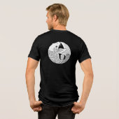 Japanischer Familienwappen-Carp Tri-Blend Shirt (Rückseite voll)