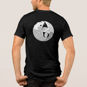 Japanischer Familienwappen-Carp Tri-Blend Shirt