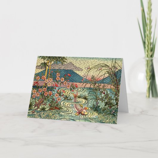 Japanischer Fenster-Entwurf Karte (Vorderseite)