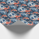 Japanischer Fisch in Wasserfarbe Geschenkpapier (Ecke)