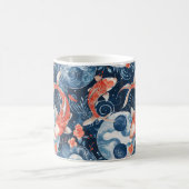 Japanischer Fisch in Wasserfarbe Kaffeetasse (Mittel)