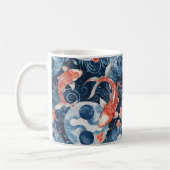 Japanischer Fisch in Wasserfarbe Kaffeetasse (Links)
