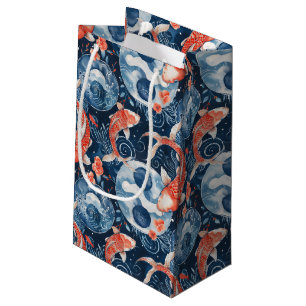 Japanischer Fisch in Wasserfarbe Kleine Geschenktüte