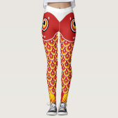 Japanischer Fisch Koinobori Gemustert Leggings (Vorderseite)