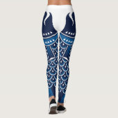 Japanischer Fisch Koinobori Gemustert Leggings (Rückseite)