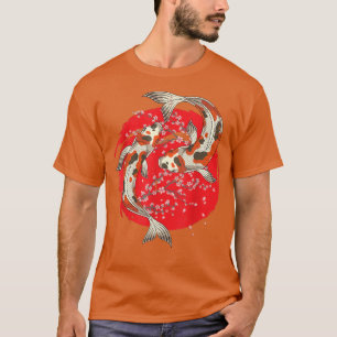Japanischer Fischteich Nishikigoi Cherry Blossom S T-Shirt