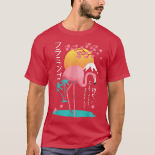 Japanischer Flamingo Sakura Cherry Blossom Japan G T-Shirt