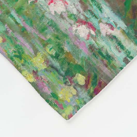 japanischer Footbridge Claude Monet Impressionist Fleecedecke (Ecke)