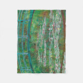 japanischer Footbridge Claude Monet Impressionist Fleecedecke (Vorderseite)