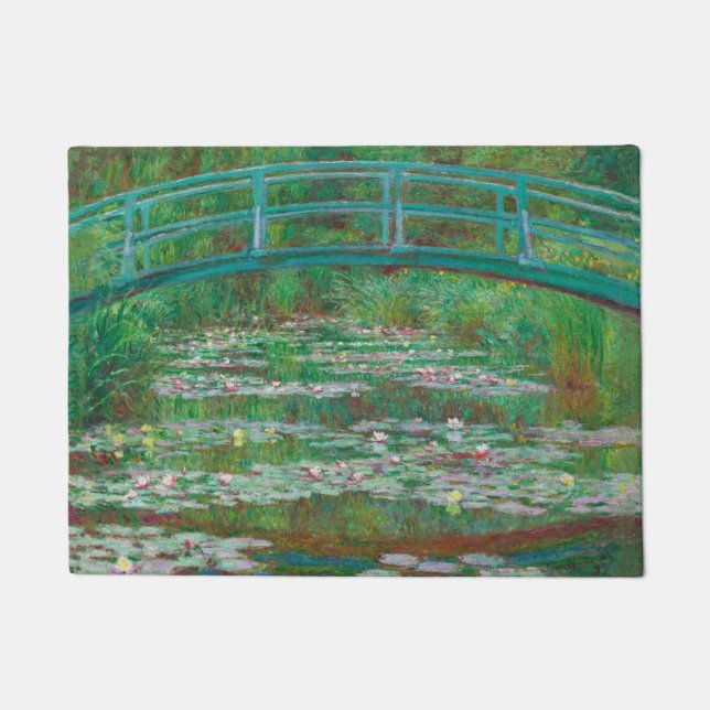 japanischer Footbridge Claude Monet Impressionist Fußmatte (Vorderseite)
