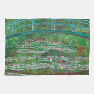 japanischer Footbridge Claude Monet Impressionist Geschirrtuch