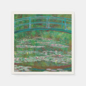 japanischer Footbridge Claude Monet Impressionist Serviette (Vorderseite)