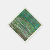 japanischer Footbridge Claude Monet Impressionist Serviette (Ecke)