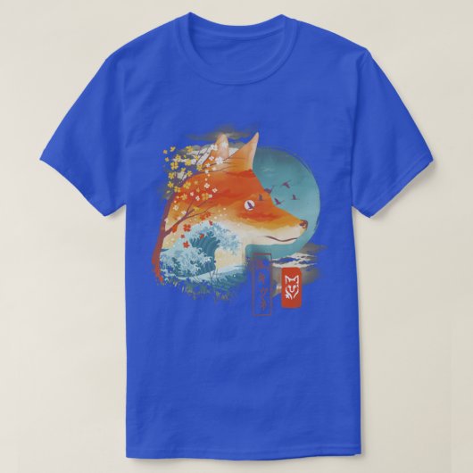 Japanischer Fox Lover T-Shirt (Design vorne)