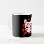 Japanischer Fox Niedlich Anime Kitsune Kawaii Kami Kaffeetasse (Vorderseite Links)
