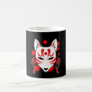 Japanischer Fox Niedlich Anime Kitsune Kawaii Kami Kaffeetasse