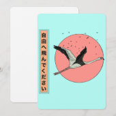 Japanischer Freiheitsflieger Save The Date (Vorne/Hinten)
