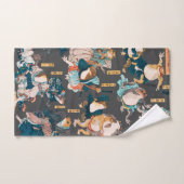 Japanischer Frog ukiyo-e Froggies Badhandtuch Set (Handtuch)