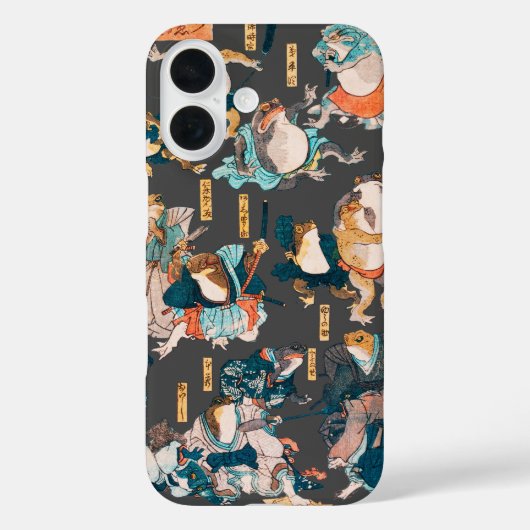 Japanischer Frog ukiyo-e Froggies Case-Mate iPhone Hülle (Rückseite)